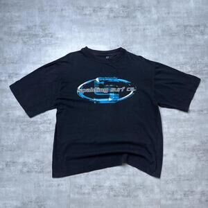 Y2K Spalding Surf Black T shirt